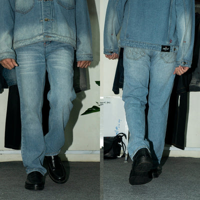 H1 Regular Loose - Cream Blue