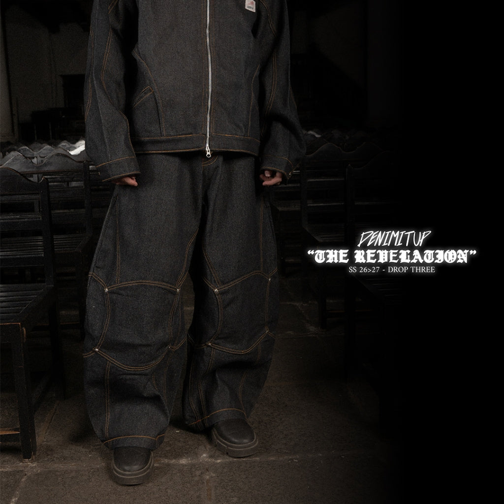 A1 Wide Barrel Exo - Skull Raw - Jeans