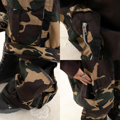 Denimitup 2-IN-1 - Camouflage - Jorts / Cargo Pants