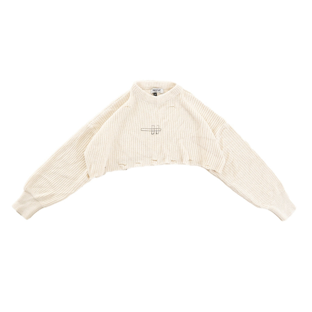H Long Shirt Turtle Neck - Shadow Beige - Knitwear