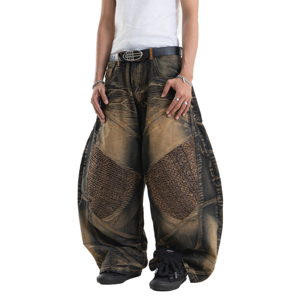 A1 Wide Barrel Songket - Skull Bronze - Jeans