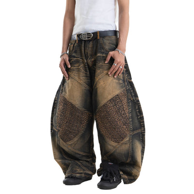 A1 Wide Barrel Songket - Skull Bronze - Jeans
