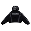 Denimitup Songket Broken Sewn - Black Spray - Hoodie