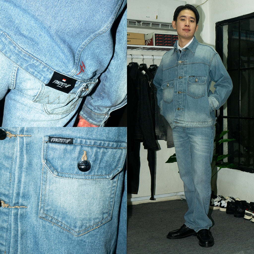 H1 Type Two Jacket - Cream Blue