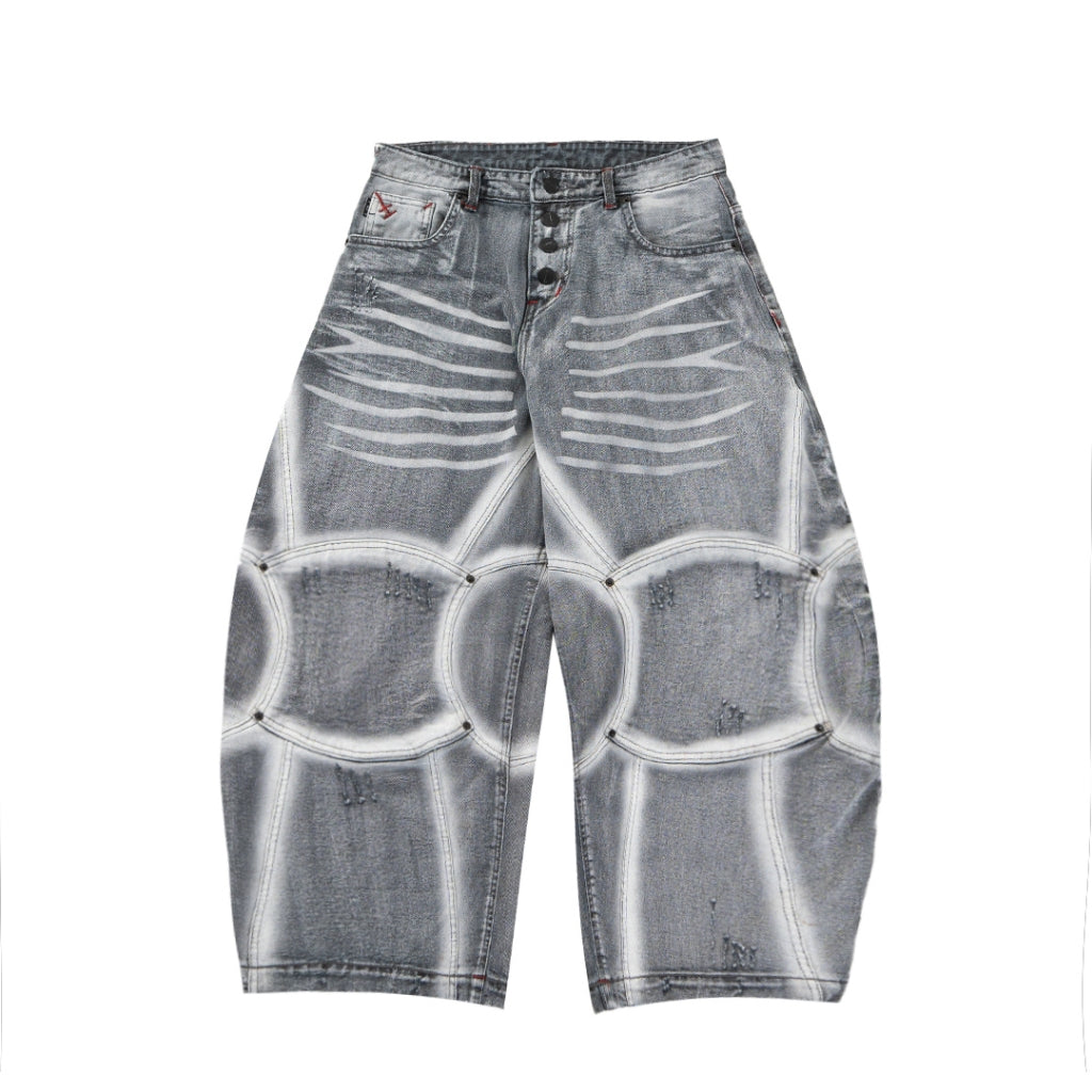 A1 Wide Barrel Exo - Skull Grey - Jeans
