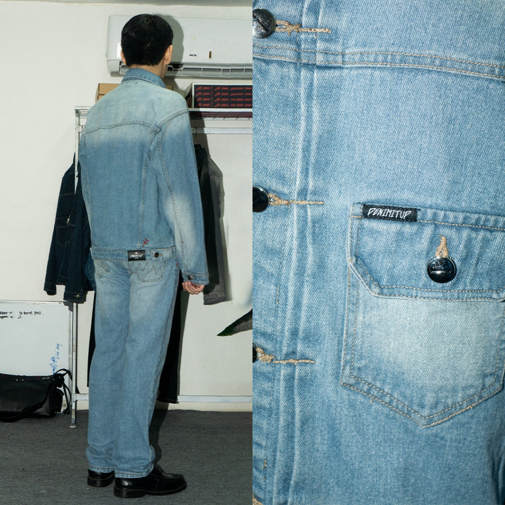 H1 Type Two Jacket - Stone Blue Wash