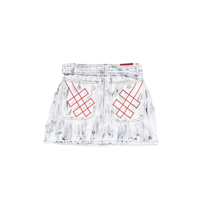A1 Complex Cargo Skirt – Artsy White - Skirt