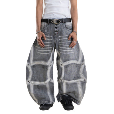 A1 Wide Barrel Exo - Skull Grey - Jeans