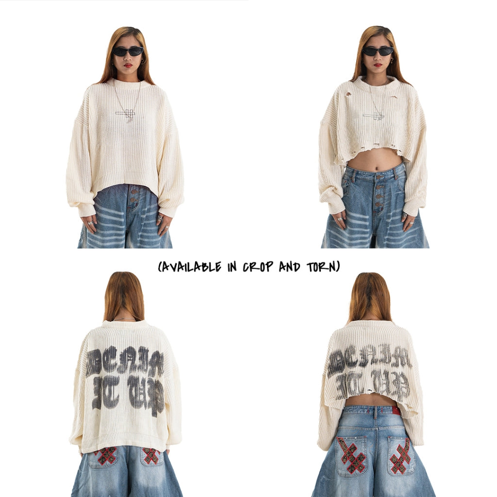 H Long Shirt Turtle Neck - Shadow Beige - Knitwear