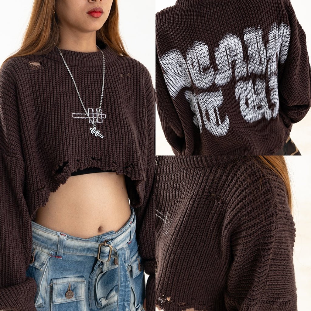 H Long Shirt Turtle Neck - Shadow Brown - Knitwear