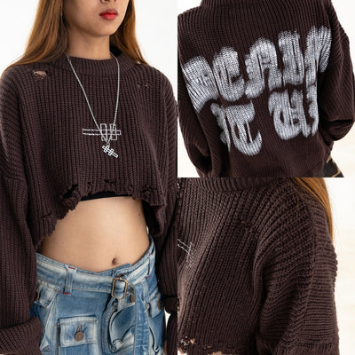 H Long Shirt Turtle Neck - Shadow Brown - Knitwear