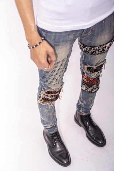 M1 tri fabric - Vintage rock star - Celana Jeans