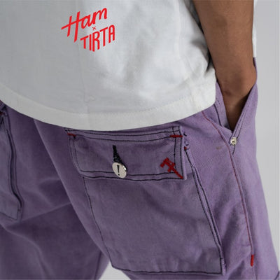 H1 Cargo - Lilac - Celana Jeans