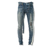 M1 mid distressed - Rusted blue dual stripes - Jeans Pants