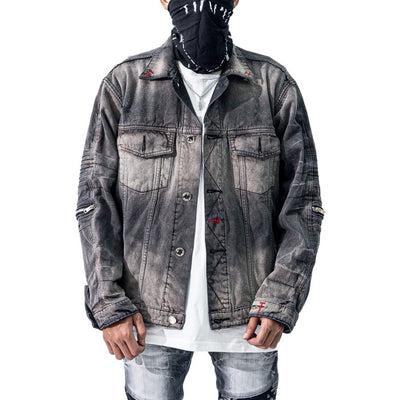 A1 biker jacket - "Ir. Soekarno" dream grey - Jaket jeans