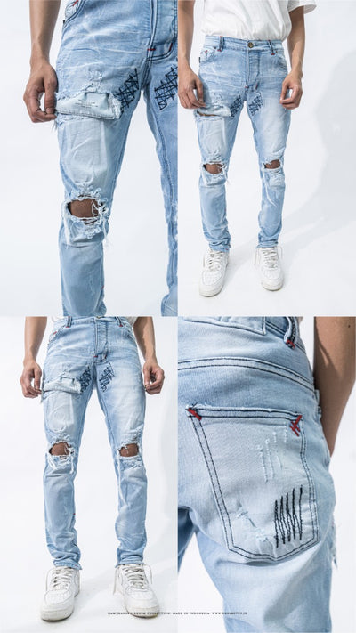 M1 - Light blue - Celana Jeans