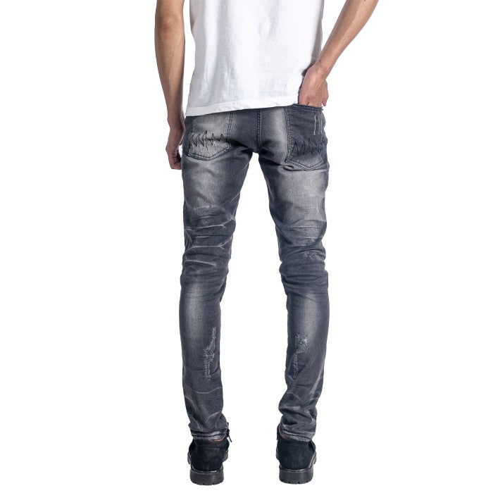 H1 leather - Whitey shadow grey - Celana Jeans