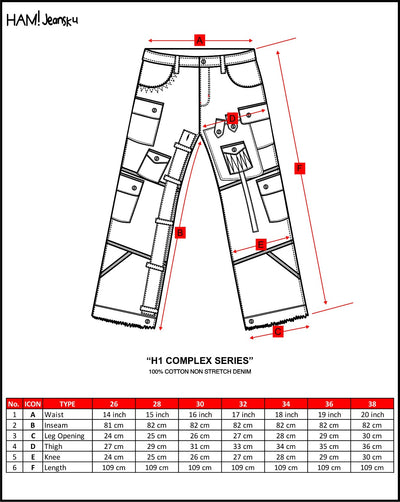 H1 complex - Moon stone - Celana Jeans