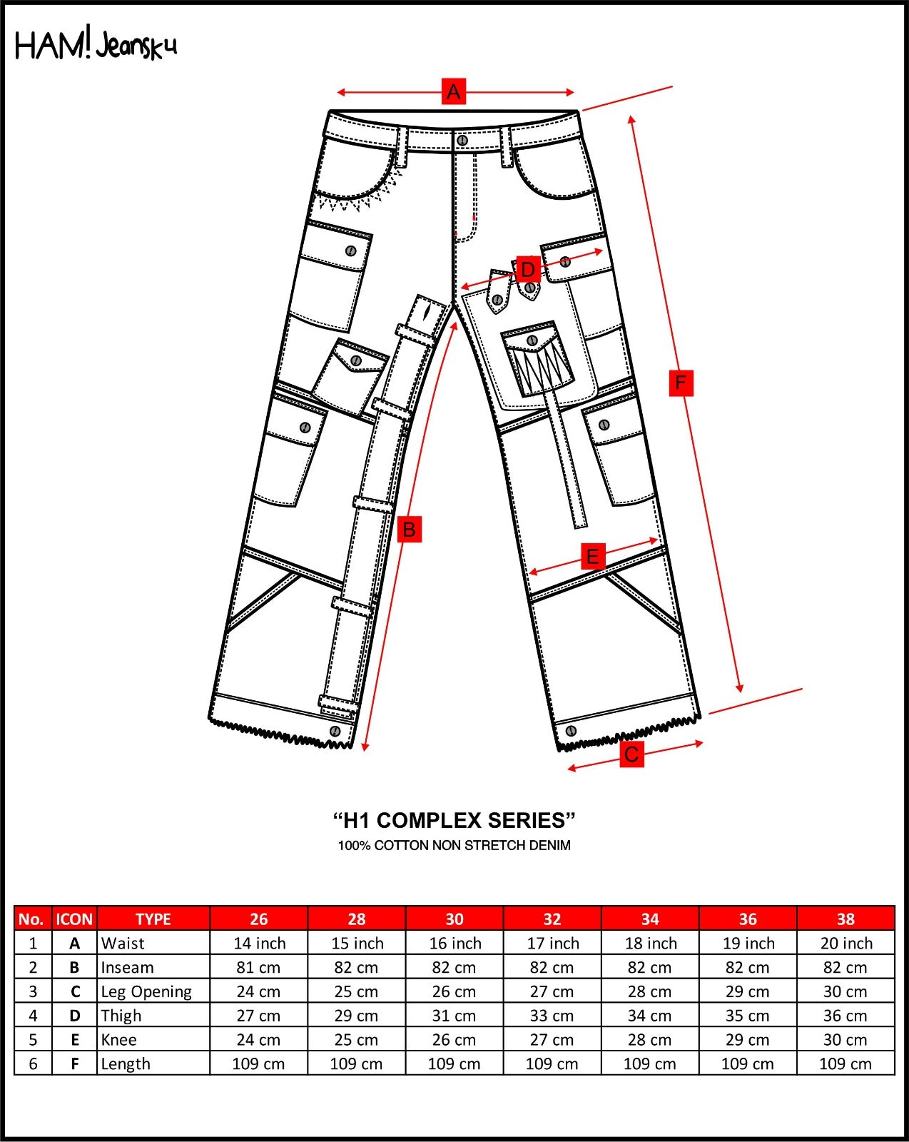 H1 cargo complex - White dove - Celana Jeans