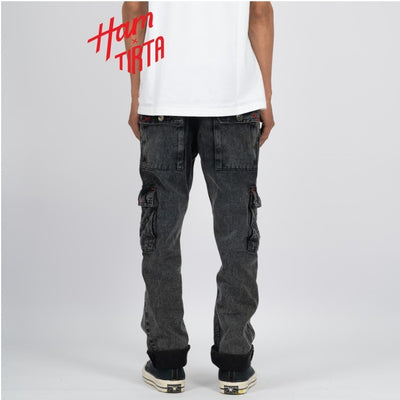 H1 Cargo - Snowish Black - Celana Jeans