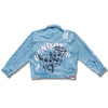 A1 jacket - "DENIMITUP " skull light blue - Jaket jeans