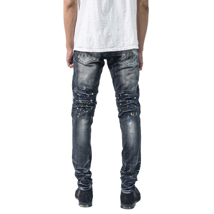 H1 biker patch - Space grey - Celana Jeans