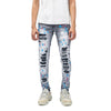 H1 Leather Patch - Splatter Cloud Grey - Jeans Pants