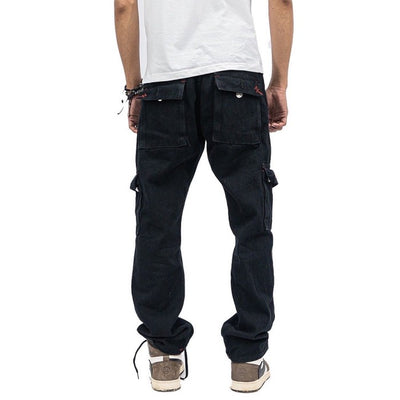 H1 cargo - Black - Celana Jeans