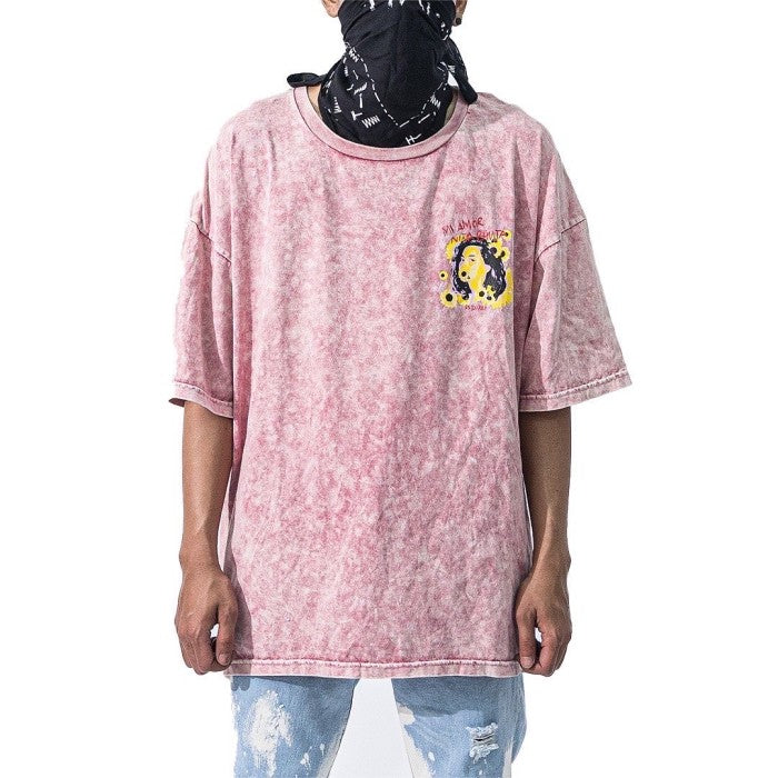 "Mi amor nina bonita" - Snowish pink tee - Baju Kaos