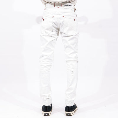 M1 tri biker - White - Celana Jeans