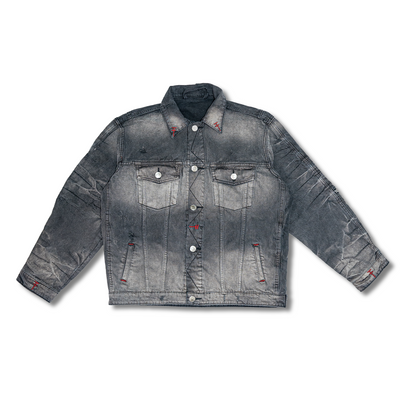 A1 biker jacket - "Ir. Soekarno" dream grey - Jaket jeans