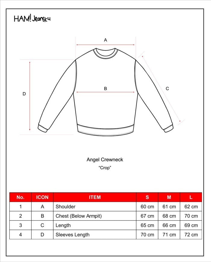 DENIMITUP machinary angel crew neck - Snowish black - Baju Kaos