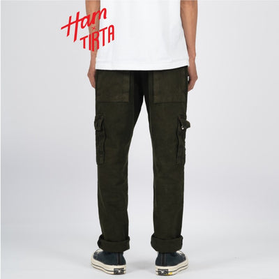H1 Cargo - Navy Green - Celana Jeans