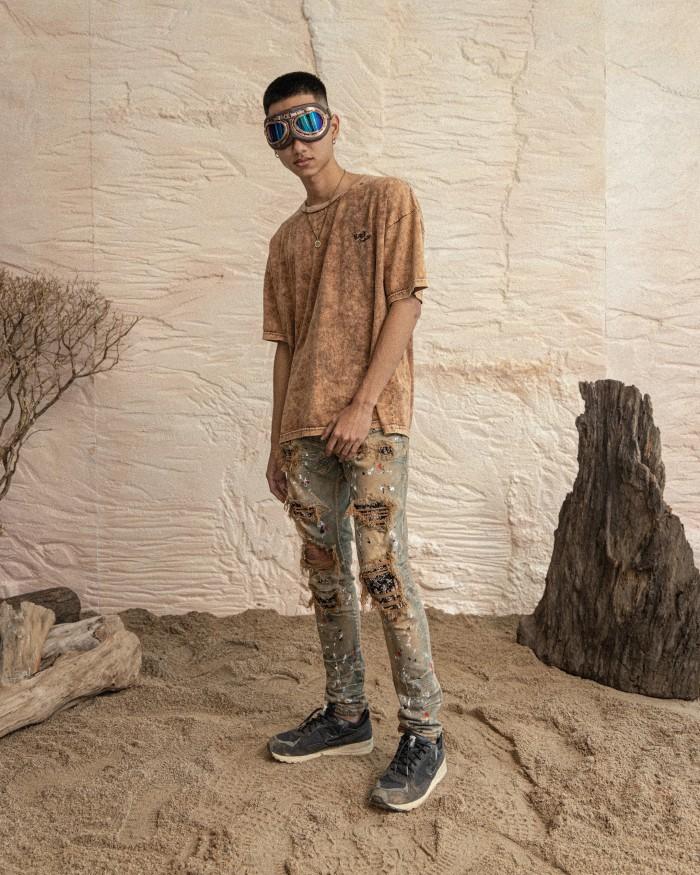 M1 batik patch - Desert fox monett - Celana Jeans