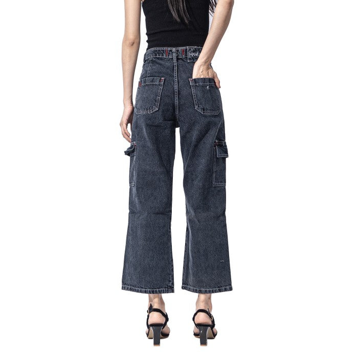 H1 cargo ladies - Snowish black - Celana Jeans