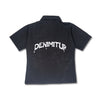 "DENIMITUP" embroidered work denim shirt - Black