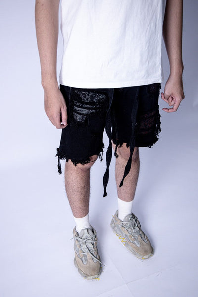 H1 batik short - Black - Celana Jeans