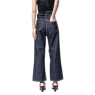 A1 ladies high waisted - Garment washed - Celana jeans