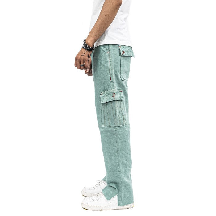 H1 cargo - Antique snowish lime - Celana Jeans
