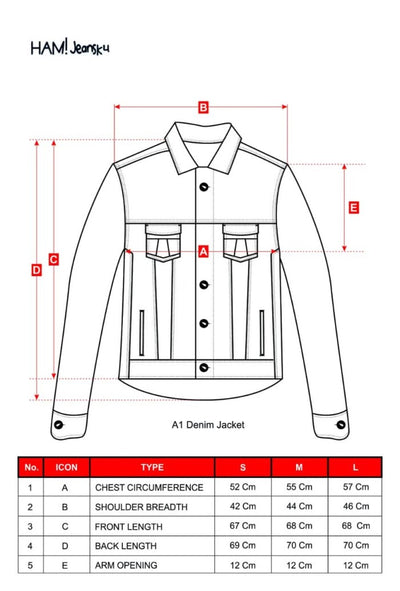 A1 jacket - "TRI-LOGO" black - Jaket jeans
