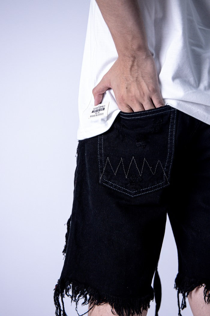 H1 batik short - Black - Celana Jeans