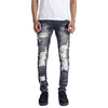 H1 leather - Whitey shadow grey - Jeans Pants