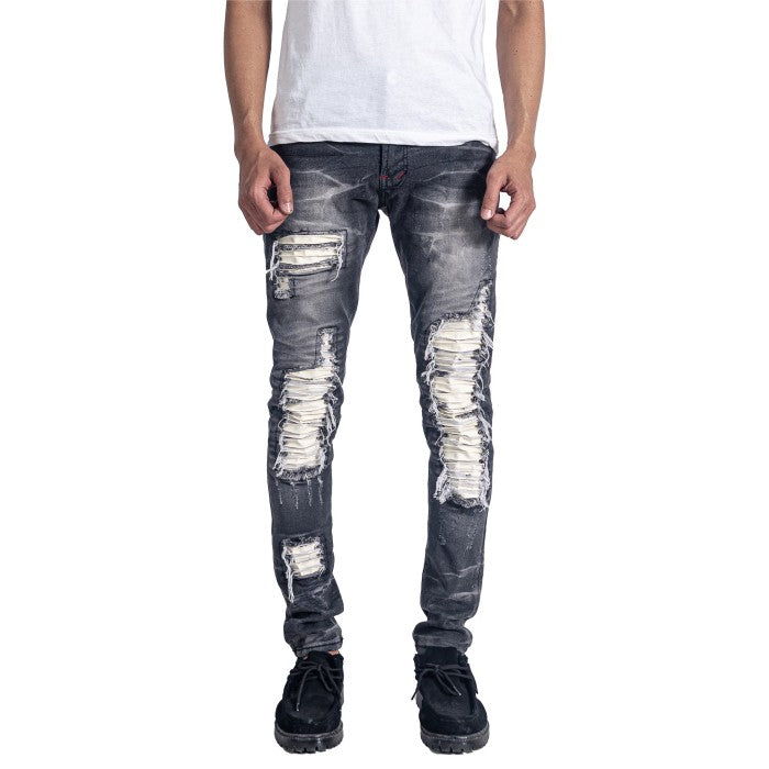 H1 leather - Whitey shadow grey - Celana Jeans