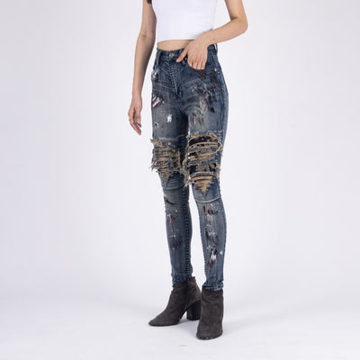 H1 Batik Patch Ladies - Monett - Celana Jeans