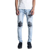 M1 tri leather - Splattered light blue - Jeans Pants