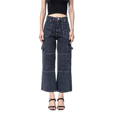 H1 cargo ladies - Snowish black - Celana Jeans