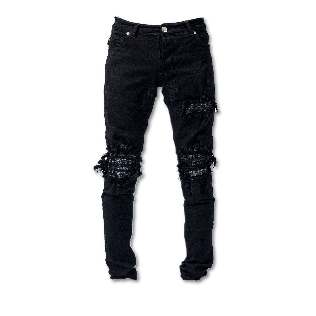 M1 Tri Batik - Black - Celana Jeans