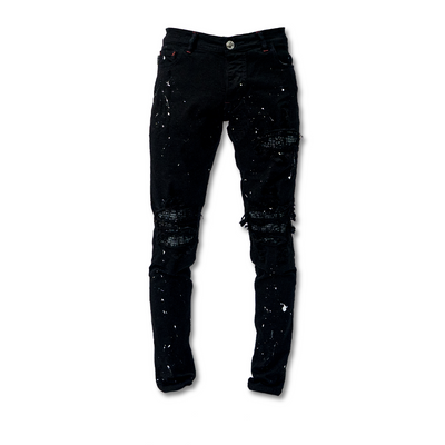 M1 Tri Batik - Splatter of skies black - Celana Jeans